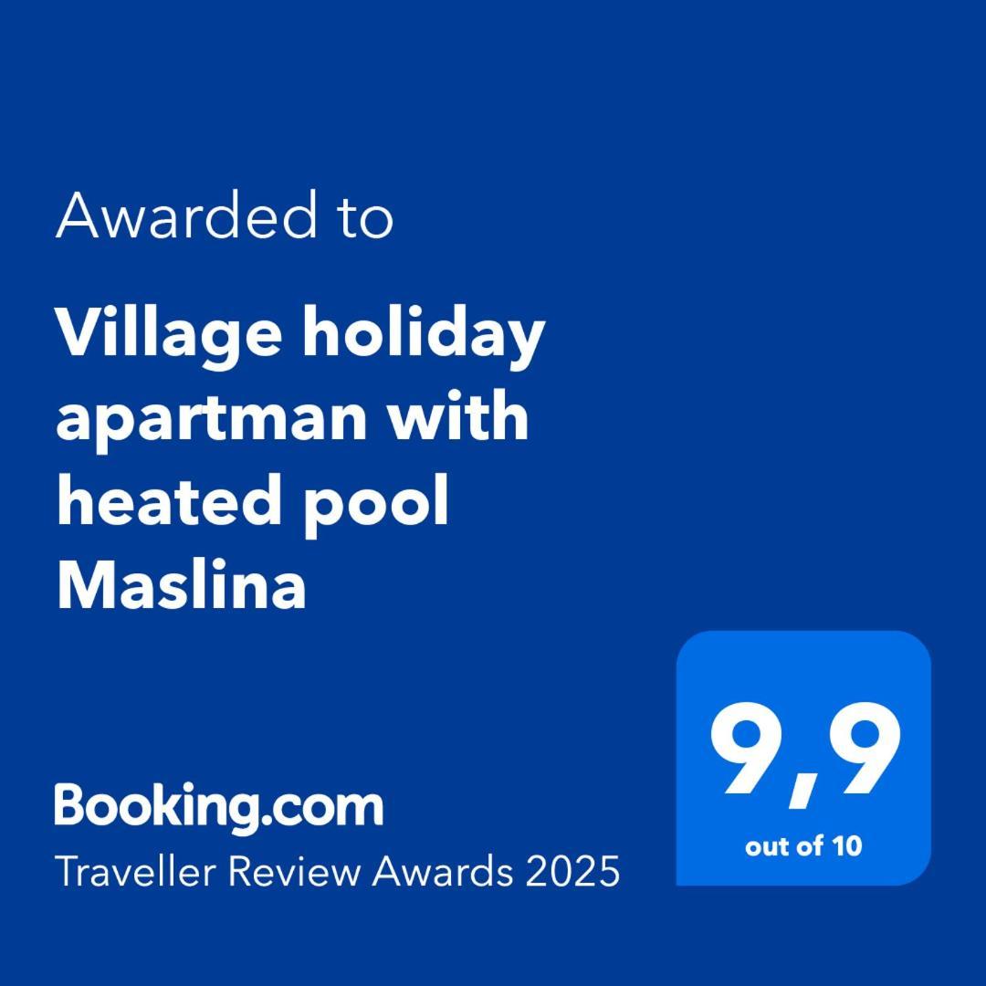 Village Holiday Apartman With Heated Pool Maslina Kostanje Buitenkant foto